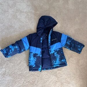 Columbia Kids Navy and Sky Blue Puffer Jacket